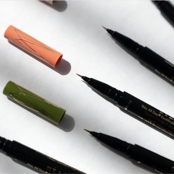stila Stay All Day Dual-Ended Liquid Eye Liner, 1 fl. oz.| Intense black/Mai Tai - Picture 5 of 6
